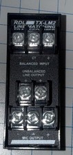 RDL TX-LM2 Line Level to Microphone Level Transformer UNTESTED
