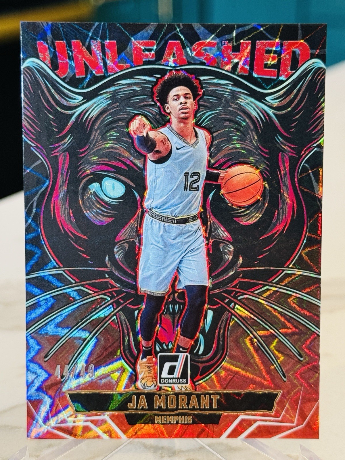 2025-26 Panini Donruss Unleashed Ja Morant Red /49