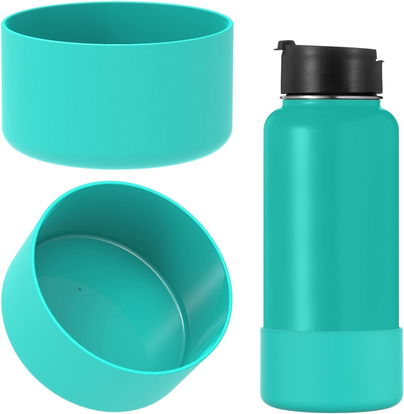 Silicone Sleeve Boot for 64 oz Hydro Flask, Wide Mouth Water Bottle Boot ...
