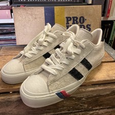 Deadstock PRO-KEDS Royal Plus Low MK-120 White / Black Mens 8.5 VTG NOS Colombia