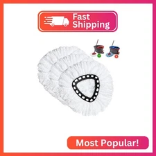 Spin Mop Replacement Head 3 Pack Mop Refill Compatible with Ocedar Triangle Swiv