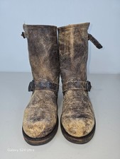 Frye Veronica brown leather boots womens size...