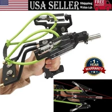 Slingshot Hunting Fishing Heavy Duty High Velocity Catapult Laser Shoot Set Pro