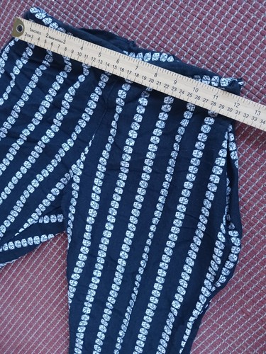 RVCA Women's Drip Dice Print High Waisted Cropped Pants size 24 Linen Viscose - Picture 7 of 8
