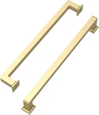 10 Pack 8.8 Inch(224Mm) Cabinet Pull Gold Kitchen Cabinets Handles Matte Gold Ca