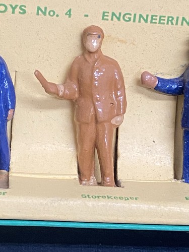 NOS Dinky Toys - Nr. 2004 Die Cast Engineering Staff 5 Figuren Set O Scale in Box P117 - Bild 4 von 9