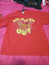 Vintage Red Who Let The Dogs Out Tee. Xl. 100 % Cotton.