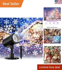 2025 New Upgraded Snowflake Projector Lights Outdoor