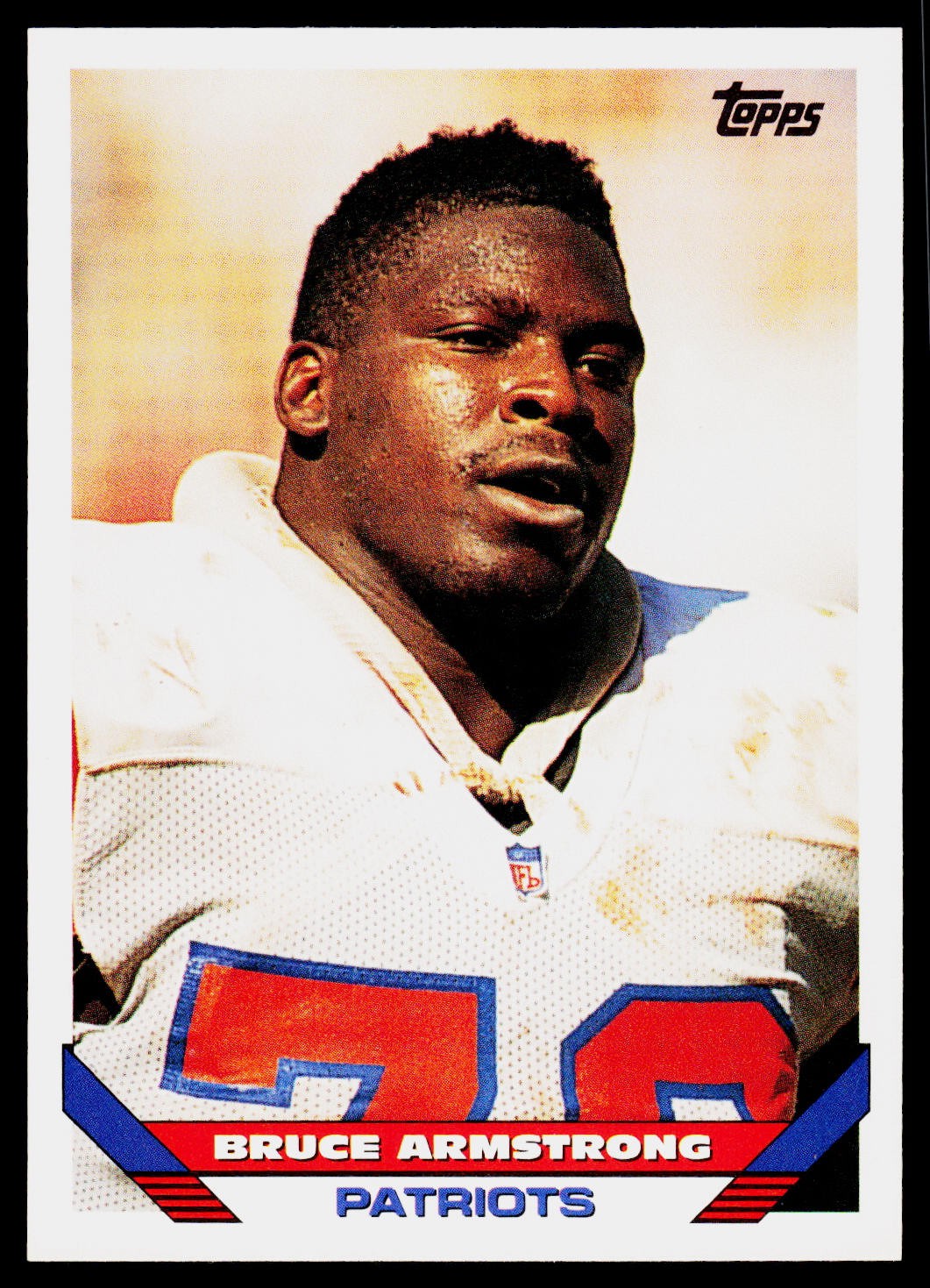 Bruce Armstrong, 1993 Topps, #609, New England Patriots,
