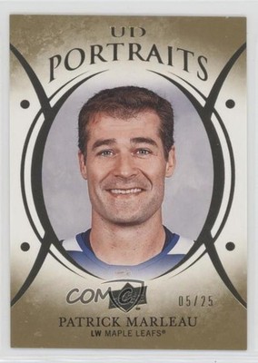 2018-19 Upper Deck UD Portraits Gold Foil 5/25 Patrick Marleau #P-12 1e15