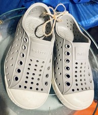 Native Kids Jefferson Gray Perforated Slip-On Shoes Size C6