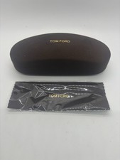 NEW TOM FORD VELVET BROWN EYEGLASS CASE w/CLOTH