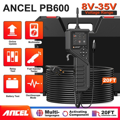 #ad #ad Ancel PB600 Power Circuit Probe Tester Resistance Diode Tset Continuity Testing $139.99