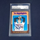 Nolan Ryan Signed 1975 Topps PSA/DNA 74 Highlights Card #5 Angels HOF
