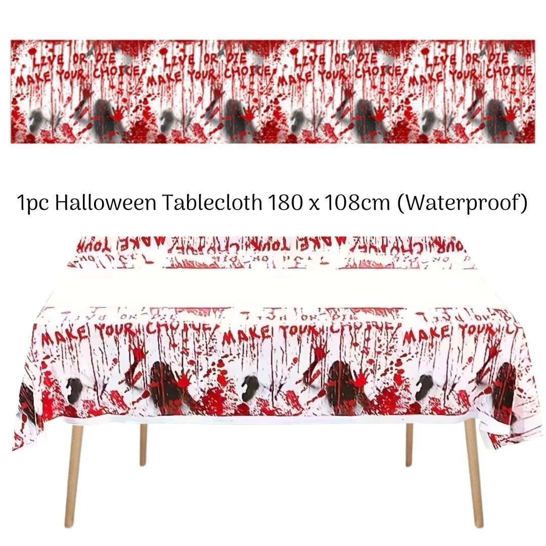 Tovaglie Usa E Getta Per Halloween Con Ragnatela, Confezione Da 6, 137x274 Cm, Proteggono Il Tavolo Da Liquidi - 2