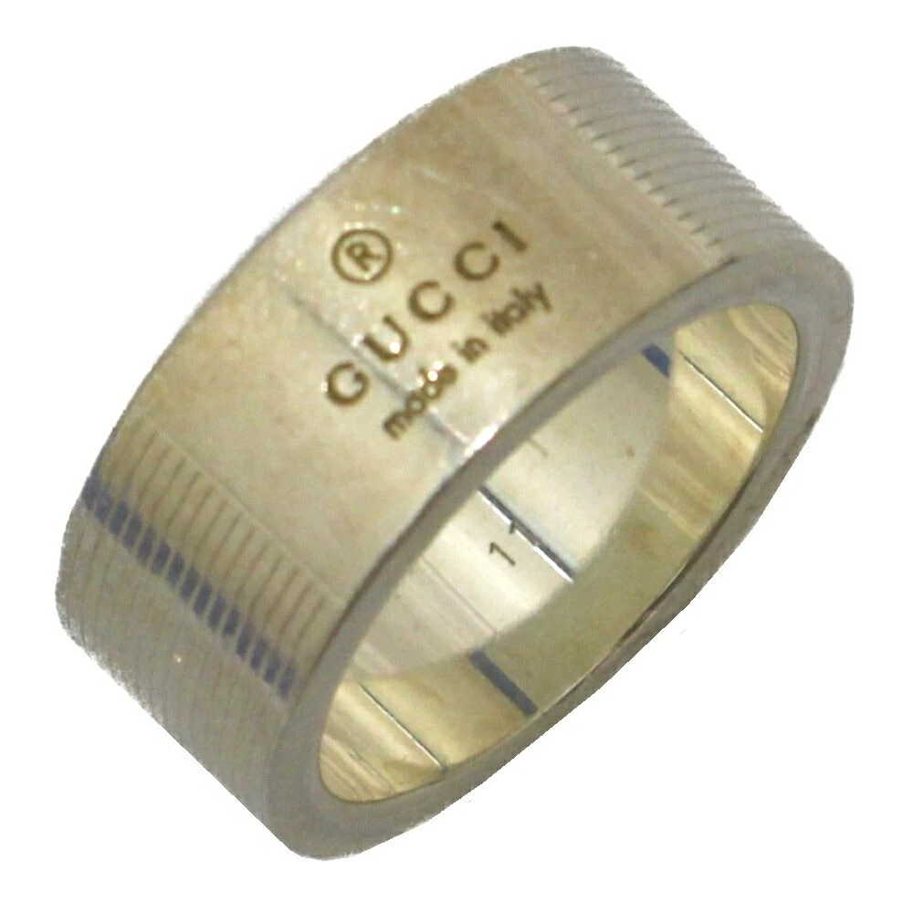 Bague Gucci Logo Argent 925 US5.25.5 Accessoires Bijoux Femme
