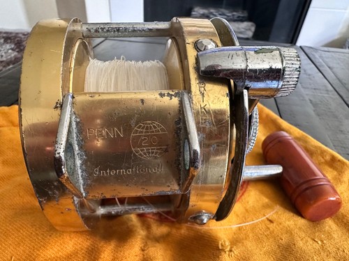 Penn International 20 Big Game Saltwater Fishing Reel Gold Superb Quality - Picture 12 of 14
