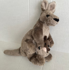 Wild Republic Cuddlekins 12" Plush Kangaroo w/ Pouch and small Joey