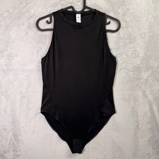 Lululemon Wundermost Bodysuit Medium Black Ultra-Soft Nulu High-Neck Sleeveless