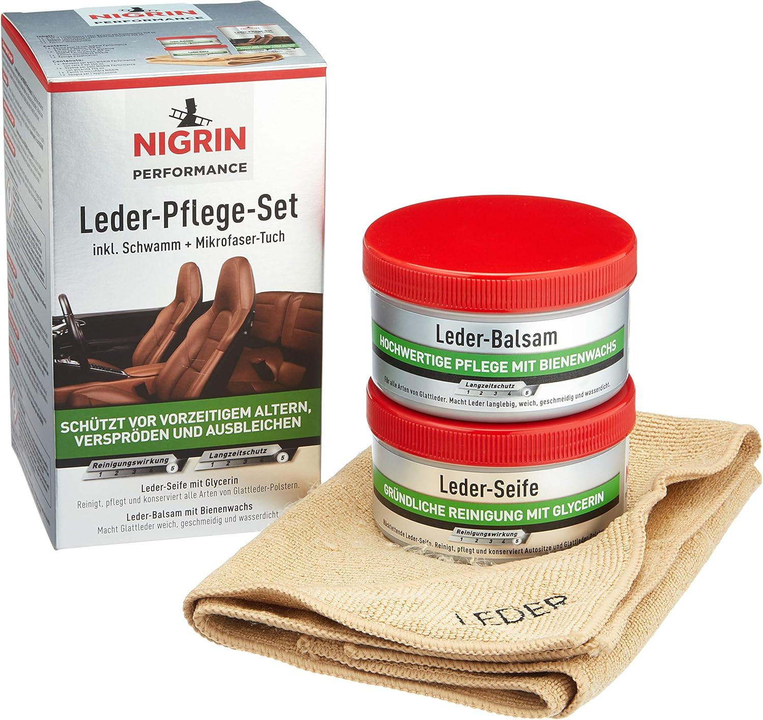Soin du cuir Performance huile cire naturelle canapé chaussure veste lot de 2