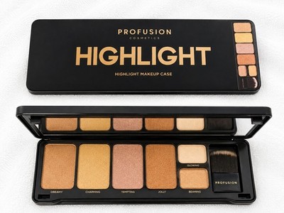 Profusion Cosmetics HIGHLIGHT Highlight Makeup Palette 6 Shades New No Box