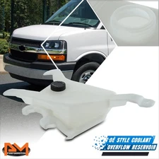 For 03-17 Chevy Express/GMC Savana OE Style Coolant Overflow Tank Reservoir+Cap