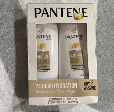 Pantene Pro-V Daily Moisture Renewal Shampoo & Conditioner Set 24Hr 12.6+12oz