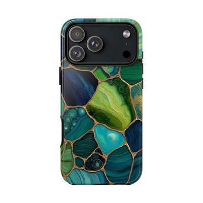 Phone Ink - iPhone | Galaxy | Pixel Case - Green Teal Tortoise Sea Glass