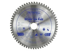 Image of Faithfull TCT Cross Cut Mitre Saw Blade 216 x 30mm x 60T NEG FAIZ21660ATB