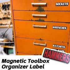 Magnetic Tool Labels 23 Pieces for Toolbox Organization and Quick Tool Location