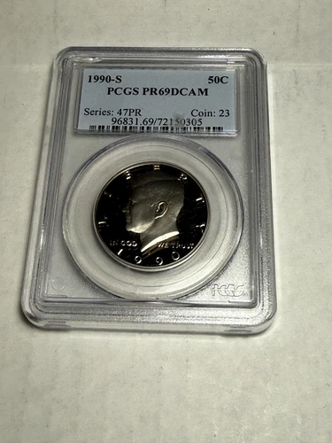 1990 S KENNEDY HALF DOLLAR PCGS PR 69 DCAM