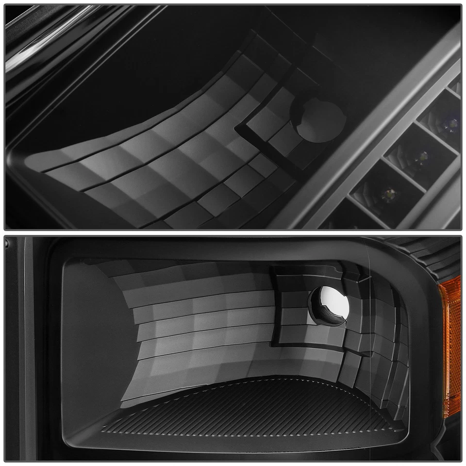 PARA FORD SUPER DUTY 11-16 LED DRL DOBLE HALO PROYECTOR FAROS + JUEGO DE HERRAMIENTAS NEGRO Foto 3 de 4