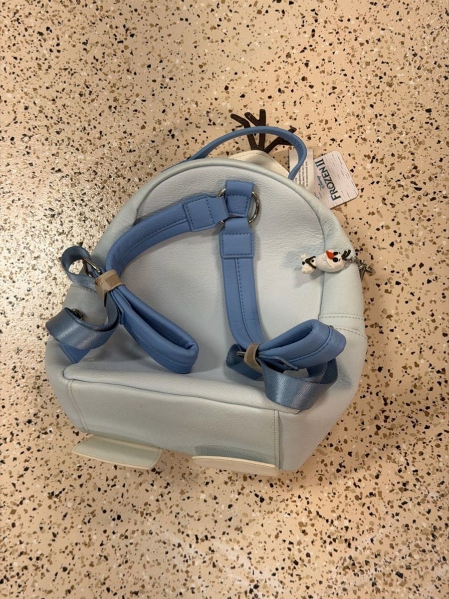 Disney Loungefly Olaf Mini Backpack in Light Blue, White  display picture 3