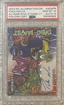 2023 W/C ALLUMINATION DINO-MIGHT PUKA NACUA ROOKIE AUTO 1/1~PSA 10/AUTO 10~POP 1