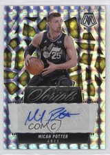 2024-25 Panini Mosaic Scripts Micah Potter #MS-MCA Auto 1a07