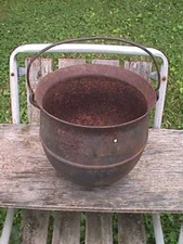 Vintage Cast Iron Pot Cauldron YOU RESTORE