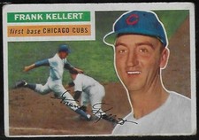 1956 Topps #291 Frank Kellert Chicago Cubs Nice!