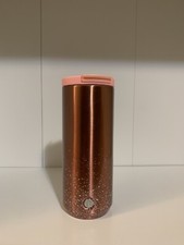Starbucks Rose Gold/White Paint Splatter Double Wall Stainless Tumbler 12oz