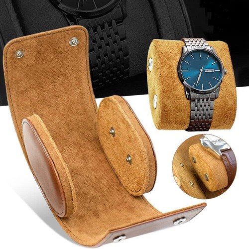 AU SALE Travel Watch Storage Box Display Case Portable Vintage Watch Roll Pouch - Picture 11 of 28