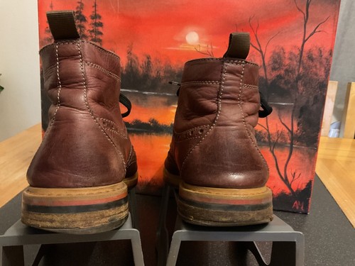 Stivali Clarks TOR Brogues in pelle. Uomo Taglia: UK8 Borgogna Elegante Casual - Foto 5 di 15