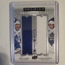 20-21 UD Premier Mega Jersey Duos J. Tavares A. Matthews /49