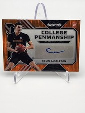 2023-24 Prizm DP Colin Castleton College Penmanship Orange Pulsar /49 #CP-CLC FL