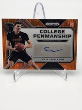 2023-24 Prizm DP Colin Castleton College Penmanship Orange Pulsar /49 #CP-CLC FL