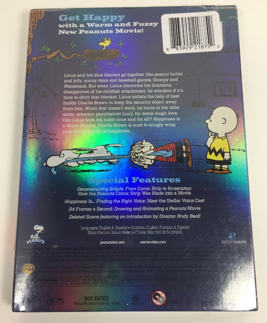 Happiness is a Warm Blanket Charlie Brown Peanuts DVD Movie New in