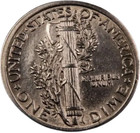 1935 Mercury Dime ~ Gem BU (full split bands - FSB) ~~ 90% Silver — photo 2