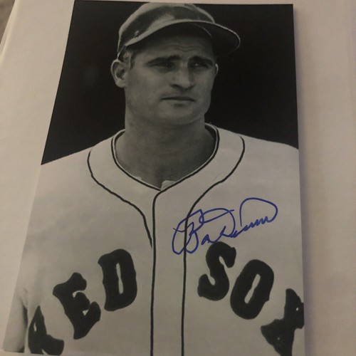 Bobby Doerr Ted Williams Signed 4x6 Photo Auto Red Sox Autograph HOF - Picture 1 of 2