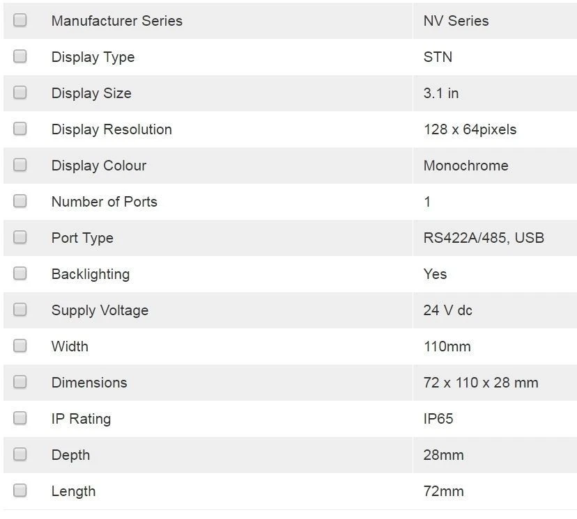 Omron NV3W-MR40 NV Series 3.1" STN Touchscreen HMI Display – New in Box - Image 2 of 3