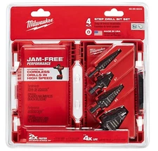 Milwaukee Step Drill Bit Set (4 Pieces) (48-89-9223)