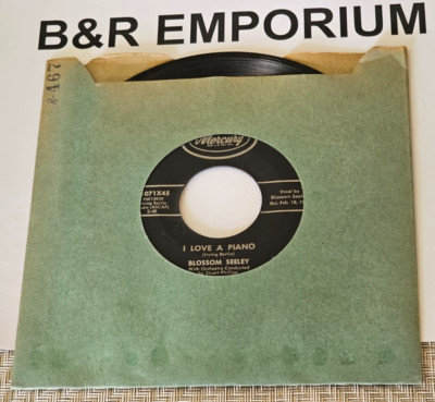 Blossom Seeley - Love Piano/Benny Fields - Man Phone Booth (1957) Used 7'' Single