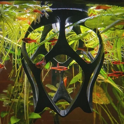 BYMAZY Floating Betta Play Ground Hammock, Fish Tank Cave, Log/Tunnel Aquarium Decor